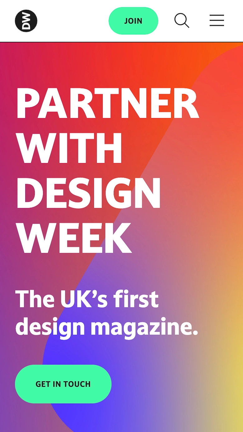 Design Week project screenshot 1