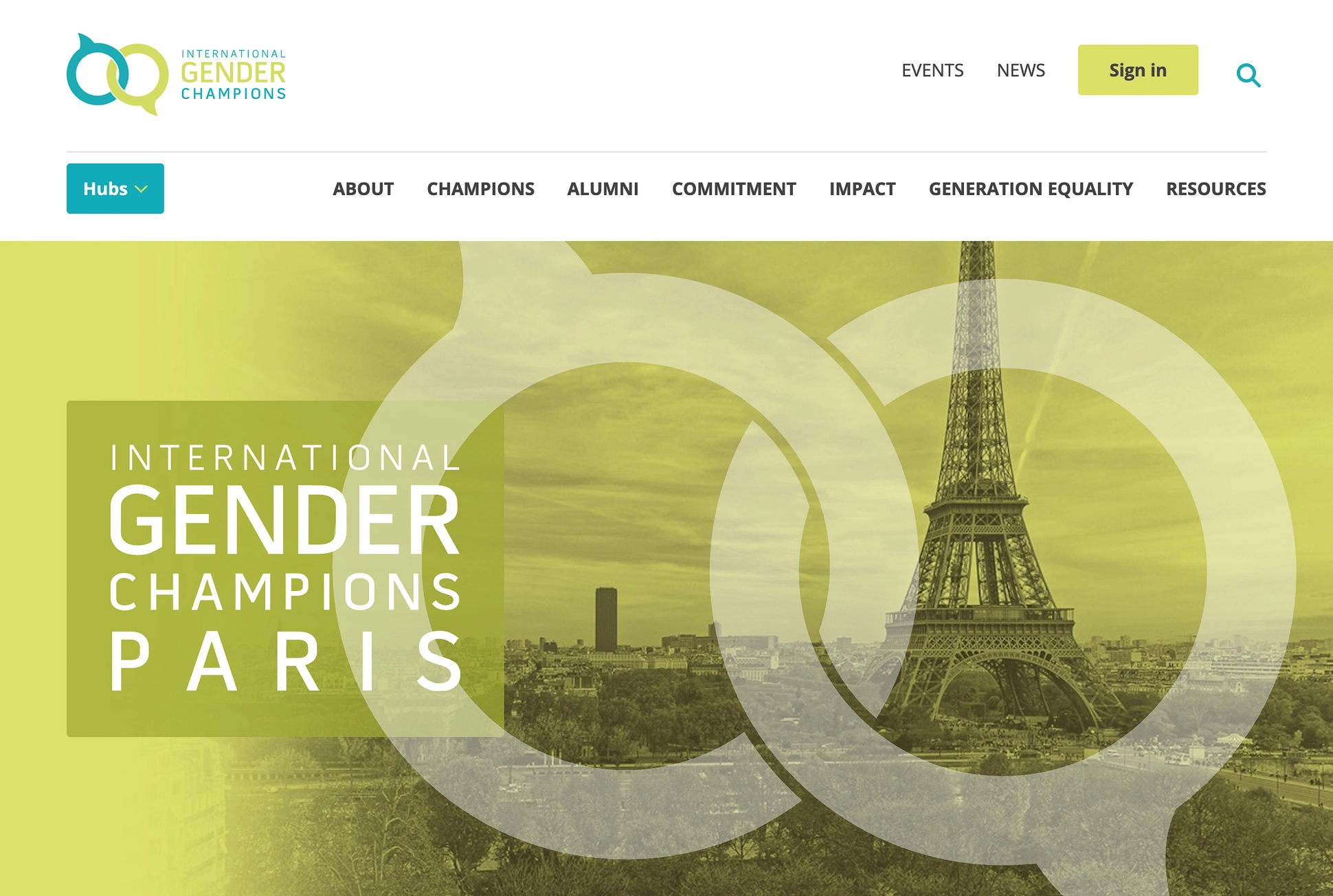 International Gender Champions project screenshot 1