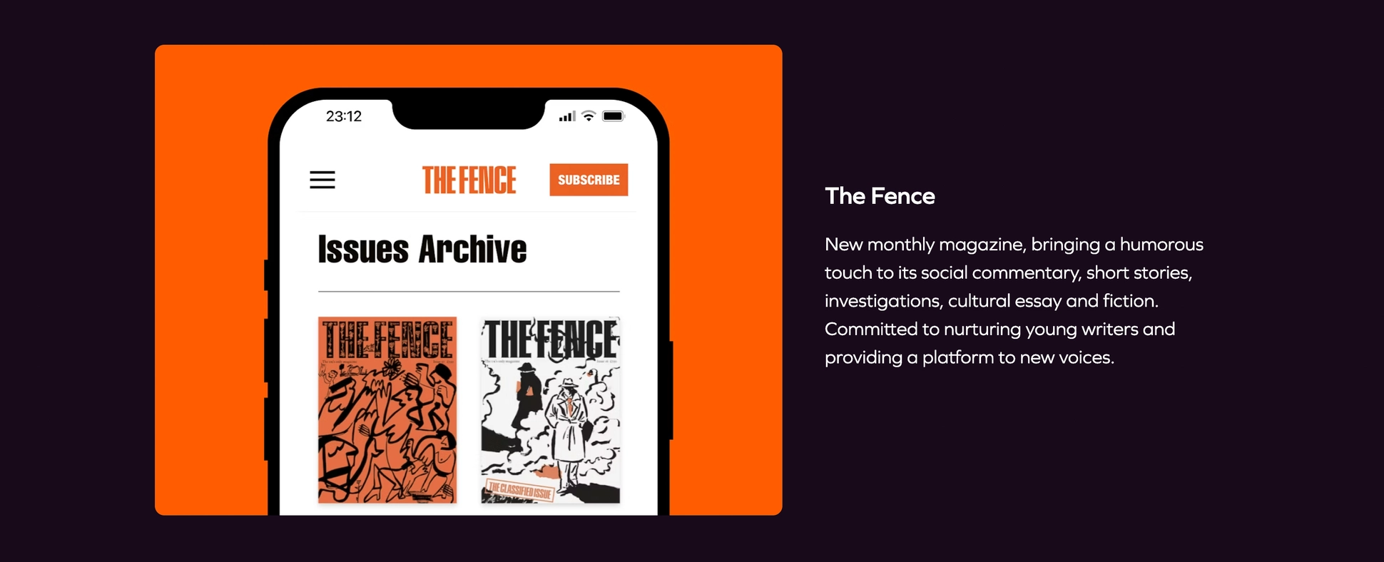 Standfirst project screenshot 3
